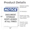 Signmission Document Storage Keep Locked At, 12 in W x Rectangle, Vinyl Decal OS-2PACK-NS-D-1218-V-11426 - alternate 2